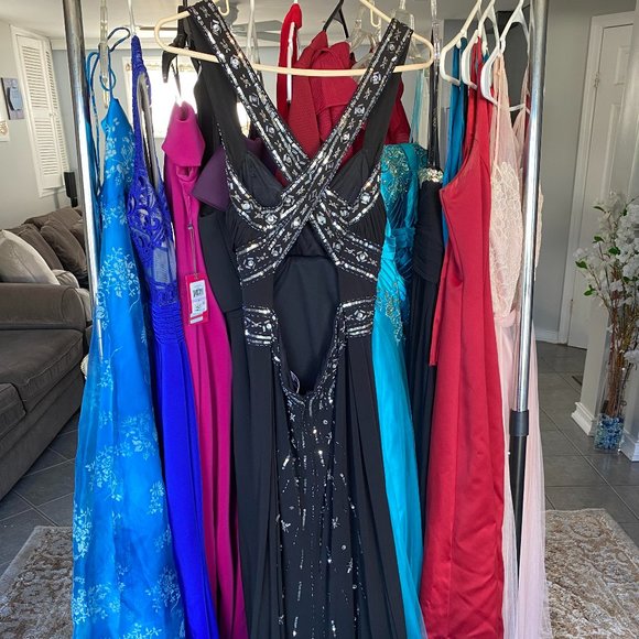 Sequenced Black Dress - Picture 1 of 3